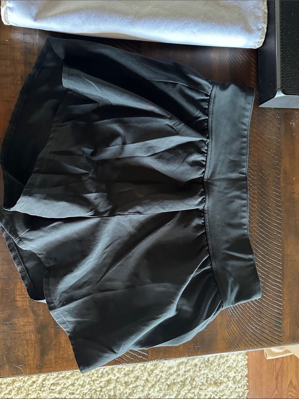 abercrombie kids Black Girls Pleated Skort Shorts